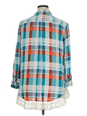 Umgee 3/4 Sleeve Button-Down Shirt (view 2)