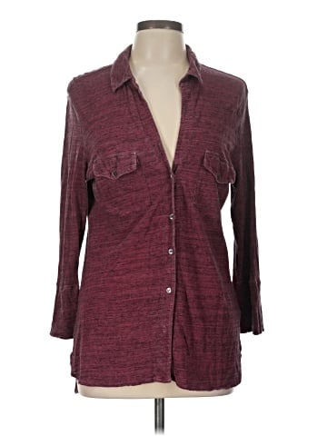 James Perse 3/4 Sleeve Button-Down Shirt (view 1)