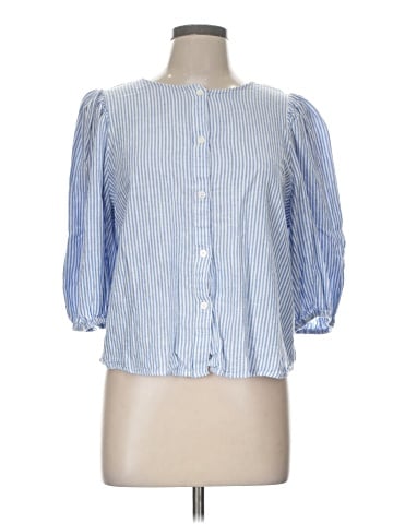 H&M 3/4 Sleeve Button-Down Shirt (view 1)
