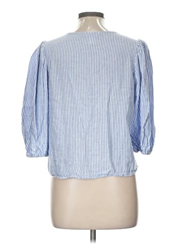 H&M 3/4 Sleeve Button-Down Shirt (view 2)