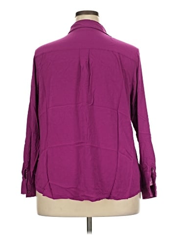 a.n.a. A New Approach 3/4 Sleeve Button-Down Shirt (view 2)