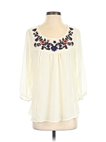 Skies Are Blue 3/4 Sleeve Blouse (view 1)