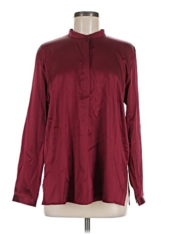 Eileen Fisher Long Sleeve Silk Top (view 1)