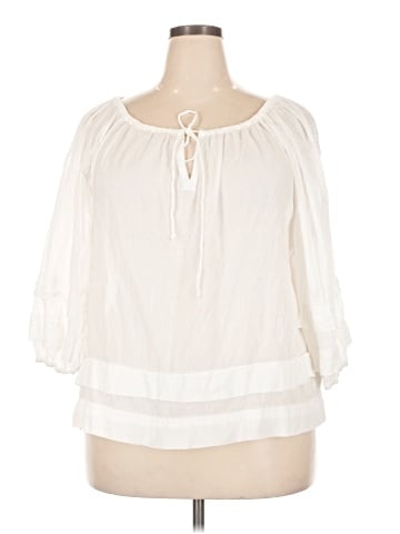 Lauren by Ralph Lauren 3/4 Sleeve Blouse (view 1)