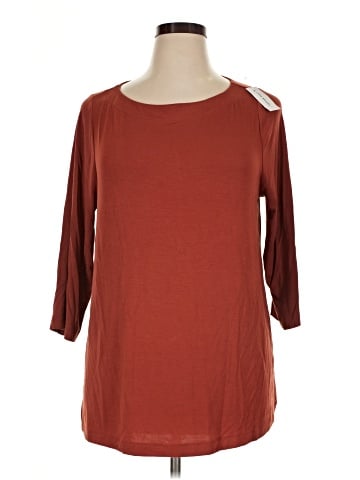 Lane Bryant 3/4 Sleeve T-Shirt (view 1)