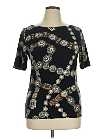 Lauren by Ralph Lauren Short Sleeve Blouse (view 1)