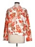 SOHO Apparel Ltd 100% Polyester Floral Orange Jacket Size L - photo 1