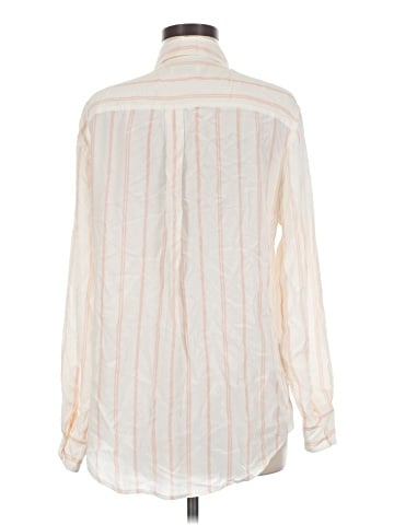 Equipment Long Sleeve Silk Top (view 2)