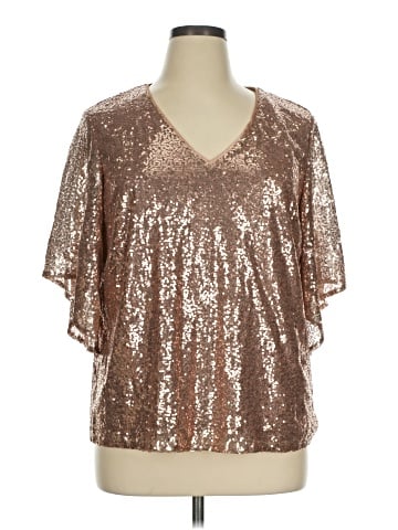 Roz & Ali Short Sleeve Blouse (view 1)