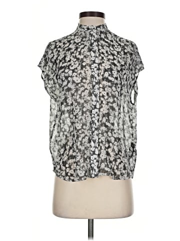 Club Monaco Short Sleeve Silk Top (view 1)
