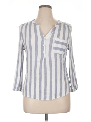 Market and Spruce 3/4 Sleeve Button-Down Shirt (view 1)