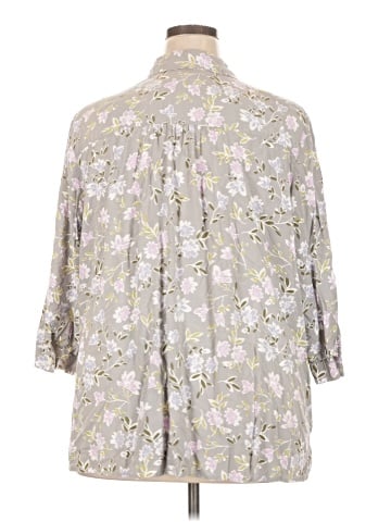 J.Jill 3/4 Sleeve Button-Down Shirt (view 2)