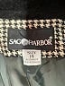 Sag Harbor Houndstooth Gray Wool Blazer Size 12 - photo 6