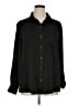 Gap 100% Polyester Solid Black Long Sleeve Blouse Size XL - photo 1