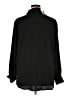 Gap 100% Polyester Solid Black Long Sleeve Blouse Size XL - photo 2