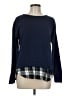 IZOD Plaid Blue Pullover Sweater Size M - photo 1