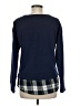 IZOD Plaid Blue Pullover Sweater Size M - photo 2