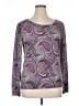 Talbots Paisley Purple Pullover Sweater Size XL - photo 1