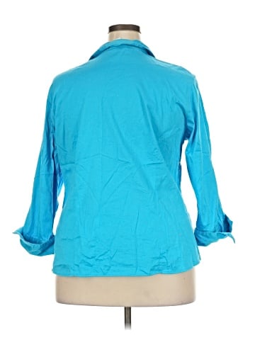 DressBarn 3/4 Sleeve Button-Down Shirt (view 2)