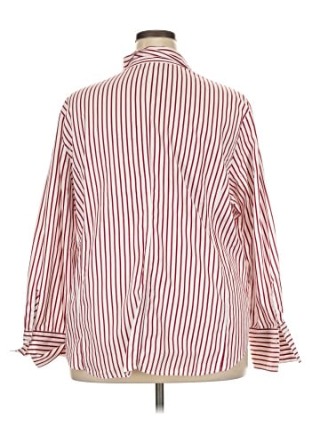 Jones New York Signature 3/4 Sleeve Button-Down Shirt (view 2)