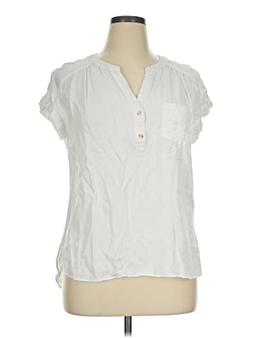 Rose + Olive Short Sleeve Blouse (view 1)