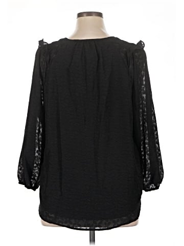 Simply Vera Vera Wang 3/4 Sleeve Blouse (view 2)