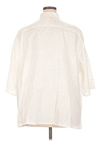 Lauren by Ralph Lauren 3/4 Sleeve Button-Down Shirt (view 2)