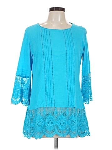 Chico's 3/4 Sleeve T-Shirt (view 1)