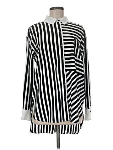 Karl Lagerfeld Paris Long Sleeve Blouse (view 1)