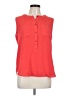 Notations 100% Polyester Red Sleeveless Blouse Size L - photo 1
