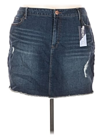 Meri Skye Denim Skirt (view 1)