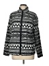 Talbots 100% Polyester Print Black Jacket Size L - photo 1