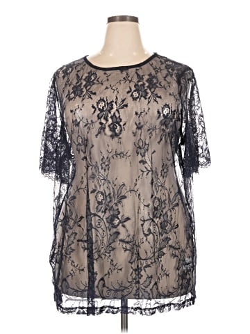 BLOOMCHIC Short Sleeve Blouse (view 1)