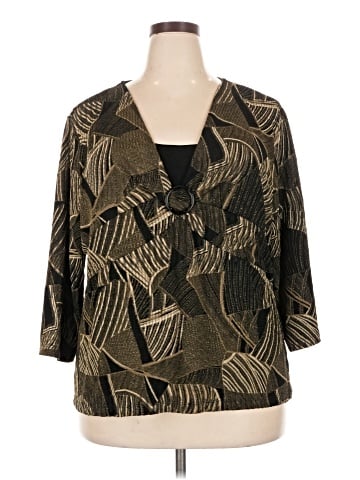 JM Collection 3/4 Sleeve Blouse (view 1)