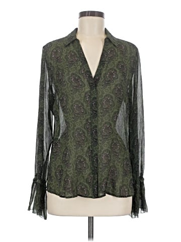 Paige Long Sleeve Silk Top (view 1)