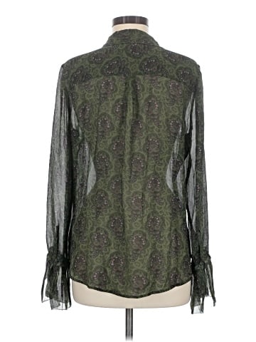 Paige Long Sleeve Silk Top (view 2)