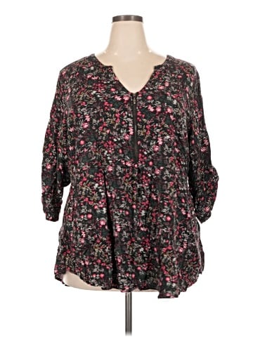 Torrid 3/4 Sleeve T-Shirt (view 1)