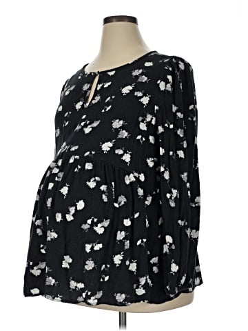 Motherhood Long Sleeve Blouse (view 1)