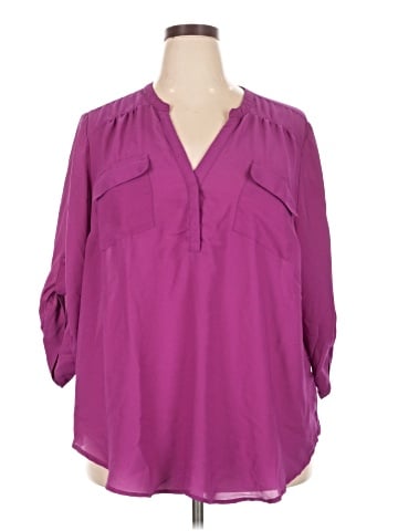 Torrid 3/4 Sleeve Blouse (view 1)