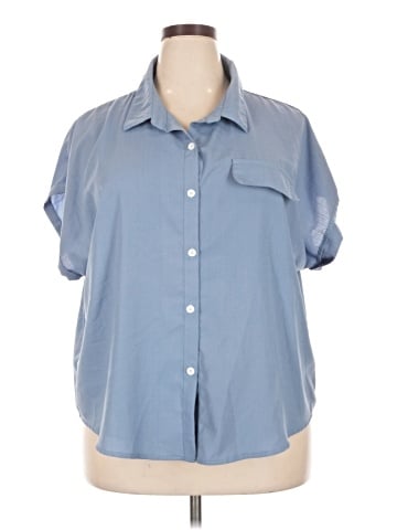 Shein Curve Short Sleeve Polo (view 1)