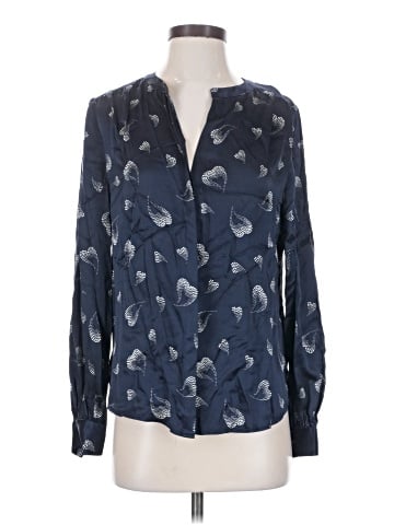 Joie Long Sleeve Silk Top (view 1)