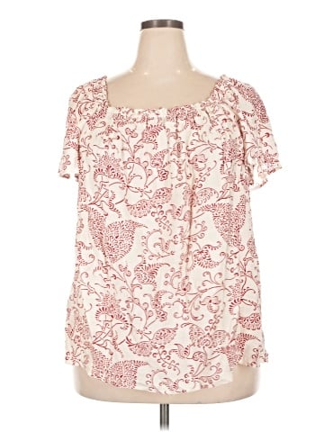 BLOOMCHIC Short Sleeve Blouse (view 1)