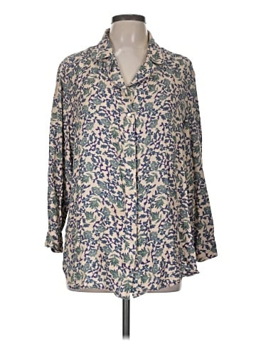 H&M 3/4 Sleeve Button-Down Shirt (view 1)