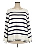 Chico's Stripes Ivory Pullover Sweater Size XXL (4) - photo 1