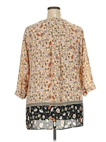 Rose + Olive 3/4 Sleeve Blouse (view 2)