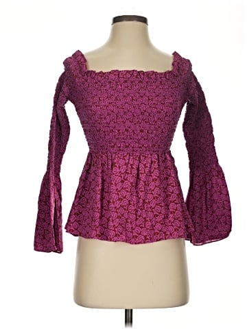 A.L.C. 3/4 Sleeve Silk Top (view 1)