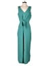 MSK 100% Polyester Solid Teal Jumpsuit Size M - photo 1