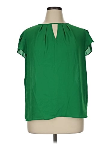 New York & Company Short Sleeve Blouse (view 1)