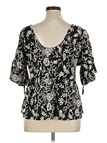 By Anthropologie Short Sleeve Blouse (view 2)