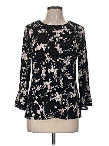 Karl Lagerfeld Paris Long Sleeve Blouse (view 1)